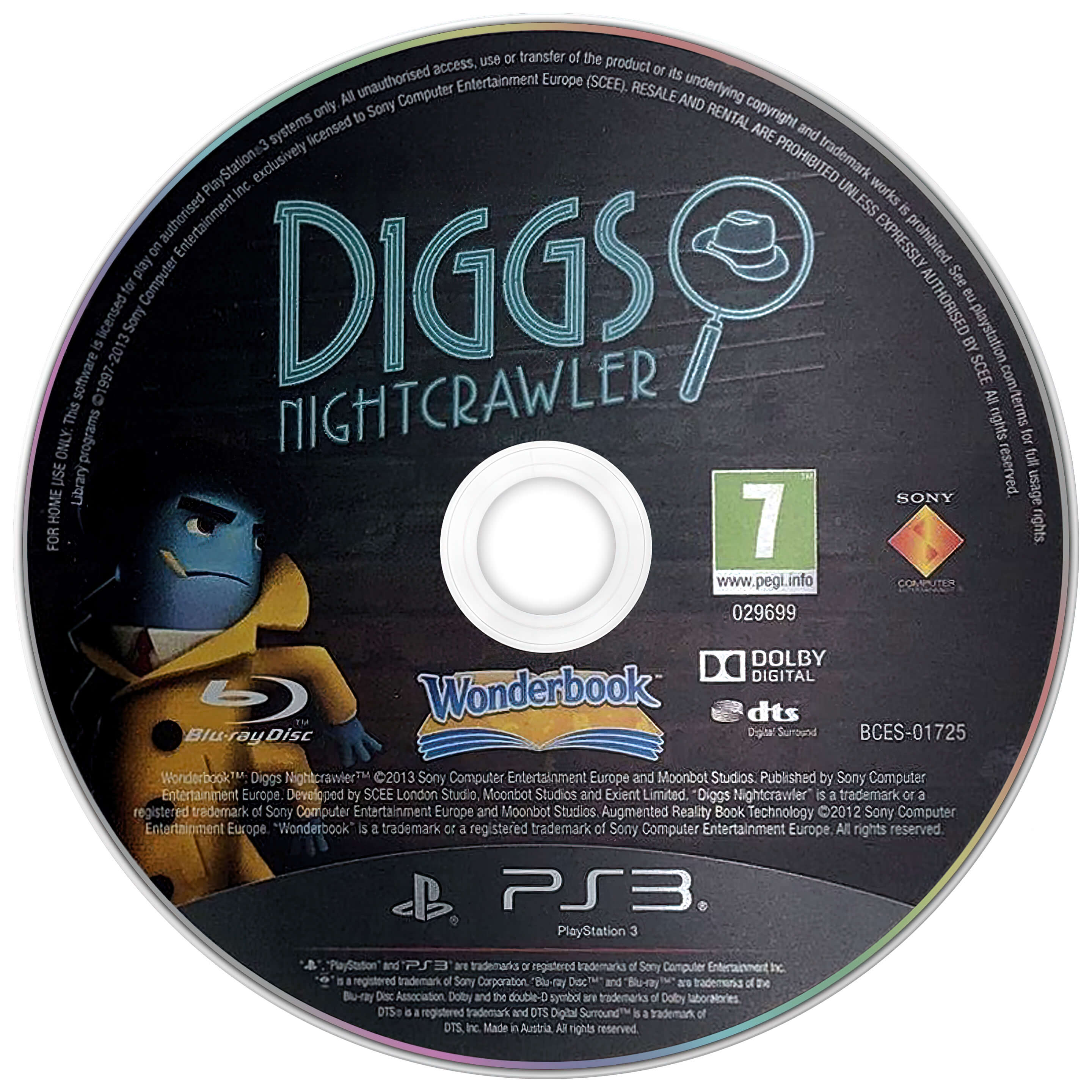 Лицензионный диск Wonderbook Diggs Nightcrawler для PlayStation 3